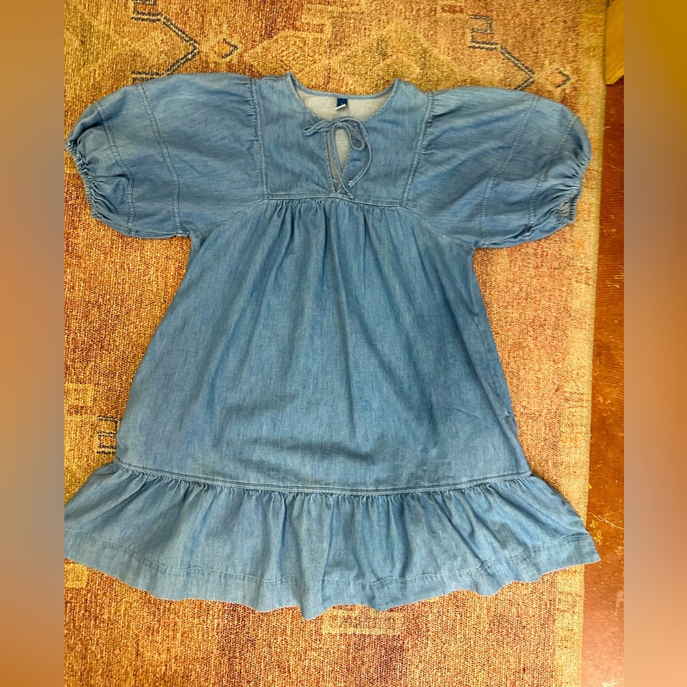 Old Navy Light Blue Denim Dress - Picture 2 of 16